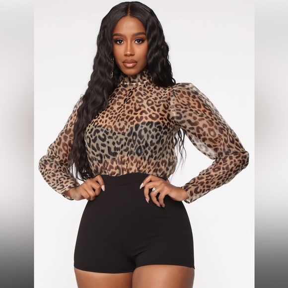 NWOT - Fashion Nova Cheetah Print Romper - Picture 1 of 3
